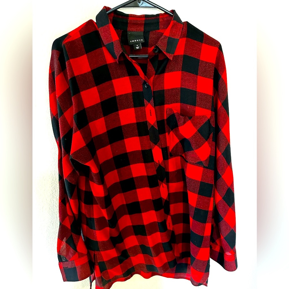 Nordstrom red flannel size medium